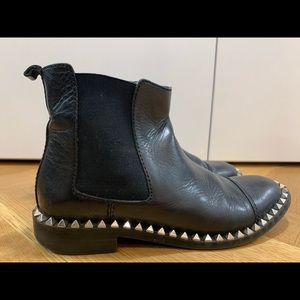 ZARA Leather Studded Boots